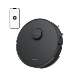 DREAME D20 Robot Aspirapolvere, Aspirazione 13.000 Pa, Doppia Spazzola Antigroviglio, Navigazione LDS, Aspirapolvere e Lavapavimenti 2 in 1, Pavimenti e Tappeti e Moquette, Batteria da 5.200 mAh,Nero