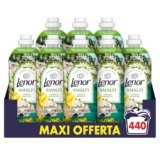 Lenor Ammorbidente Lavatrice Concentrato Essenze d’Italia, 440 Lavaggi (8×55), Amalfi, Note Di Limone e Mughetto, Profumo autentico di lunga durata