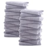 Sunny zzzZZ Ultra Soft 24 Pack Baby Washcloths – 10×10 Inches – Coral Fleece Extra Absorbent Wash Clothes for Babies, Infants and Toddlers – Sensitive Skin and Newborn – Ideal Baby