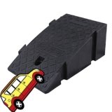 Rampa di Carico, Portatili Antiscivolo Rampe di Soglia Leggere, Rampe in Plastica per Marciapiedi Sedie a Rotelle Auto Roulotte Scooter Skateboard Moto (Colore : Nero, Taglia : 25X40X16CM)