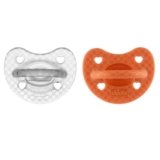 Chicco PhysioForma Set Gommotto Luxe, Ciuccio in Silicone 16-36 Mesi, Morbidi e Delicati, Supportano la Respirazione Fisiologica e Favoriscono il Corretto Sviluppo della Bocca, 2 Pezzi, Bimba