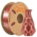 Filamento ERYONE Silk PLA per stampante 3D, 1,75 mm, tolleranza: ± 0,03 mm, 1 kg (2,2 libbre)/bobina, Rame rosso