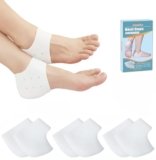 Talloniera in Silicone, 6PCS Proteggi Tallone, per Tallonite, Protezione Copri, Salva Tallone Per Fascite Plantare, Sollievo Dolore, Donna e Uomo