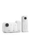 Videocamera esterna 2K+ Blink (ultimo modello) + Videocitofono supplementare Blink — videocamera di sicurezza smart senza fili, risoluzione video 2K, audio ottimizzato. Sistema da 2 videocamere, bianco