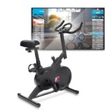 YM SPINN BIKE 1500 Bicicletta Cyclette Da Casa, Bluetooth, APP Kinomap, Zwift, Bitgym, Fithome, Supporto Smartphone e Tablet, Sella Regolabile, Regolazione Tensione, Compatta, Altezza max utente 170cm