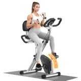 Botifly Cyclette pieghevole 4 in 1 X-Bike con sedile e schienale regolabili Biciclette Fitness Magnetiche per Adulti Cardio-Training 150kg