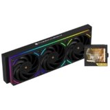 Thermalright Mjolnir Vision 360 UB ARGB Black Aio CPU, schermo IPS con risoluzione 640 x 480, schermo LCD con assorbimento magnetico da 3,5″, ventola di scarico 3 in 1 per AM5/LGA1851/1700