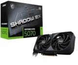 msi NVIDIA GeForce RTX 5070 12G Shadow 2X OC Carte Graphique – 12 Go GDDR7 (28 GB/s /192 Bits), PCIe 5.0 – Double Ventilateur (2X Ventilateurs TORX 5.0), HDMI 2.1b, DisplayPort 2.1b, SFF Ready