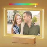 laapee Light up Picture Frame 5×7, Color-Changing Led Picture Frame, Love Photo Frames for Couple, Cute Picture Lamp Decor for Family