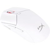 HyperX Pulsefire Haste,Mouse Gaming Senza Filo, Connettività a 2,4GHz e Bluetooth,Illuminazione RGB,6 Tasti Programmabili,26000 DPI,Resistenza fino a 100Milioni di Clic, Batteria fino a 100Ore, Bianco