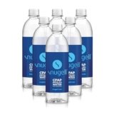 Snugell Travel Size Bottled Distilled Water for CPAP Machines, (6-Pack, 20oz Each) – Up to 12-Day Supply – Multi-Use, Travel-Friendly, Clean, Made in USA