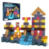 Desire Deluxe Cubi Magnetici per Bambini – Blocchi di Costruzione 3D STEM, Giocattoli Magnetici Montessori per Bambini Piccoli, Giochi Educativi Prescolari, Set di Costruzioni e Bambine 3+