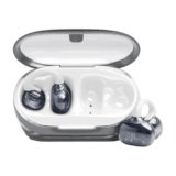 JBL Soundgear Clips Cuffie Open-Ear True Wireless, SonicArc Design, fino a 32 Ore di Autonomia, 4 Microfoni Beamforming, Resistenti ad Acqua e Polvere IP54, Tecnologia JBL OpenSound, Ghost White