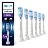 PHILIPS Sonicare G3 Premium Gum Care, testine di ricambio originali, bianco, confezione da 6, HX9056/87, Nuovo, 6 Testine