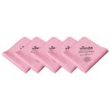 Vileda Professional, Panno in Microfibra PURmicro Active Rosso – 5 Pezzi,Alta Prestazione con Rivestimento in Poliuretano,per Vetro e Superfici Lisce,Alta Assorbenza,Asciugatura Senza Aloni,38×35 cm
