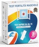 TEST FERTILITÀ MASCHILE Adeste – Rapido Fai da Te per la rilevazione qualitativa della proteina acrosomiale SP-10 che si trova negli spermatozoi nel liquido seminale umano, Confezione 2 Test