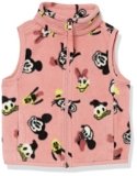 Amazon Essentials Disney | Marvel | Star Wars | Princess Toddler Girls’ Polar Fleece Vest, Minnie and Friends, 2T