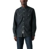 Levi’s Men’s Classic Western Shirt, Rinse Takedown-Blue, Large