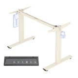 FLEXISPOT Scrivania Regolabile in Altezza, Telaio con 2 Ganci, Funzione Memory e Display LED, Gambe del Tavolo Elettriche Regolabili