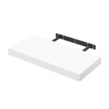 WOLTU Mensola da Muro Rettangolare Scaffale Libreria a Parete Decorazione per Cameretta Ufficio Porta CD/Dvd in Legno Bianco 50cm RG9368ws