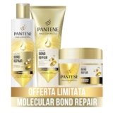 Pantene Set Capelli Molecular Bond Repair Shampoo 250ml, Maschera 300ml, Trattamento Intensivo 150ml