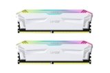 Lexar ARES RGB RAM DDR4 16GB Kit (2x8GB) 4000 MHz, DRAM 288-Pin U-DIMM PC Memoria, XMP 2.0 di alte Prestazioni per PC/Computer, CL18-22-22-42, PC4-32000, Bianco