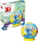 Ravensburger – Puzzle 3d Stitch Sferico | Puzzle 3d Bambini 6 Anni O Più | Regalo Stitch Bambina E Bambino 73 Pezzi | Giochi Bambini 6 Anni Sferico Da Disney
