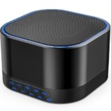 Magicteam White Noise Machine with 20 Non Looping Natural Soothing Sounds Memory Function 32 Levels of Volume Powered by AC or USB and Sleep Sound Timer Therapy for Baby Kids Adults Black