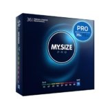 MY.SIZE PRO Preservativi ELITE taglia 8, 72 mm, XXXL, 36 preservativi, vestibilità perfetta e dimensioni adatte a tutti
