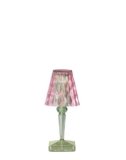 Kartell Battery, Lampada da tavolo a batteria, H 30 cm, Rosa/Menta