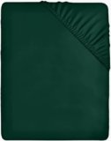 Utopia Bedding Lenzuolo con Angoli Una Piazza e Mezza Francese – 140x200cm – Emeraldo – Microfibra di Poliestere Spazzolato – Lenzuolo sotto con Angoli Elasticizzato