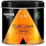 Curcuma e Piperina Plus + PROBIOTICI + Zenzero e Pepe Nero – 1460 mg – 250 Capsule per +4 Mesi – Curcuma Capsule Bio Alto Dosaggio – Antinfiammatorio Naturale – Certificazione Biologica – ALDOUS