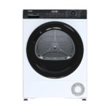 Haier I-PRO SERIES 3 Asciugatrice 9 Kg a Pompa di Calore, Libera Installazione, Classe D, I-Refresh Pro, Rumorosità (dB) 64, IoT APP hON, 85 x 60 x 62.5 (A x L x P cm), Bianca – HD90-D939-IT