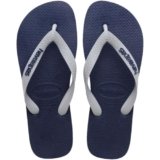 Havaianas – Top Logo Pop Up, Infradito Comode, Eleganti E Versatili, Basate Sul Modello Top, Strisce Con Logo Appariscente, Suola Antiscivolo, Unisex Adulti, Navy Gray Ice, 43/44 EU