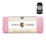HAPBEAR Hot Yoga Towel – Non Slip Yoga Mat Towel with Grip Dot, Super-Absorbent, Soft Microfiber Towel for Hot Yoga, Pilates and Fitness