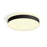Philips Hue White Ambiance Enrave, Plafoniera Smart, Extra-large, con Bluetooth, 48 W, Telecomando Dimmer Switch Inlcuso, Nera