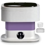Koeutoze Mini Lavatrice 10L con Cestello Centrifuga Rimovibile – 3 Modalità Touch, Salvaspazio Senza Collegamento Acqua，Lavatrice da Viaggio per Campeggio, Appartamenti, Dormitori