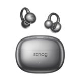 SANAG Z60S Cuffie Open Ear, Auricolari Clip Aperta Bluetooth Wireless, IPX4 Impermeabile, Cancellazione del Rumore Chiamate, 50 Ore di Riproduzione per Sport e Corsa, Impostazioni EQ