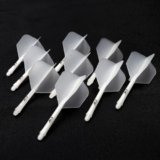 CUESOUL 3 Set Integrated Dart Albero e voli,Lunghezza dell’albero del dardo 21mm/28mm/33mm