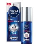 NIVEA MEN Anti-Age Power Serum Anti-Macchie 30 ml, Siero viso uomo antirughe e antimacchie, Siero antimacchia viso con Acido Ialuronico e Thiamidol brevettato per la skincare uomo quotidiana