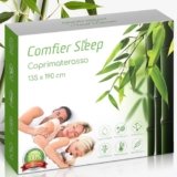 Coprimaterasso Antiacaro 135×190 cm –in 100% Bambù Coprimaterasso Impermeabile Traspirante – Protezione Morbida con Angoli Elaticizzati Silenzioso e Lavabile