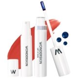 Wonderskin Wonder Blading Lip Stain Peel Off And Reveal Kit – Tinta Per Labbra Rosa Impermeabile, A Lunga Durata, Kit Per Macchie Di Trucco Naturale A Prova Di Trasferimento (Glamorous)
