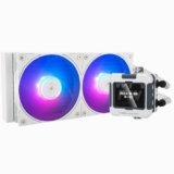 TR FW 240 Bianco ARGB CPU Raffreddatore ad acqua, Doppio PWM Ventole Sistema di raffreddamento ad acqua, Display LCD IPS con risoluzione 320 x 240, per AMD / AM4 / AM5 e Intel LGA1700