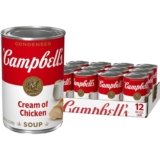 Campbell’s Condensed Cream of Chicken Soup, 10.5 oz Can (12 Pack)