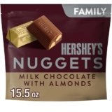 HERSHEY’S NUGGETS Milk Chocolate with Almonds Candy Family Pack, 15.5 oz