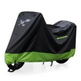 PERLETTI Telo Coprimoto Resistente all’Acqua da Interno – Copertura Moto Universale Tessuto Leggero Inserti Catarifrangenti – Protezione Raggi UV Umidità Fibbia Antivento con Custodia (215x95x110cm)