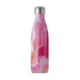 S’well Stainless Steel Water Bottle, 17oz, Rose Agate, Triple Layered Vacuum Insulated Containers Keeps Drinks Cold for 36 Hours and Hot for 18, BPA Free, Perfect for On the Go