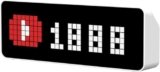 ULANZI TC001 Sveglia intelligente pixel, Contatore social media, Orologio da tavolo digitale con previsioni meteo, Tabellone segnapunti pixel art, Pomodoro orologio da comodino sala giochi e ufficio