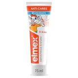 Dentifricio Elmex Bambino – Anticarie – 0% coloranti – Protegge dalla carie – Dentifricio bambino con tecnologia di rafforzamento dei denti – Dentifricio bambino 0-6 anni, 75 ml
