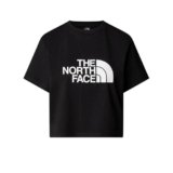 The North Face NF0A8A6HJK3 W S/S Easy Relaxed Cropped Tee T-Shirt Donna TNF Black Taglia XXL